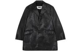 MM6 Maison Margiela: Кожаная куртка 