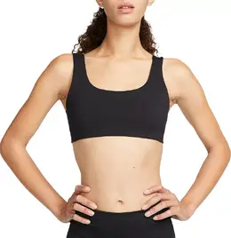 Nike: Чёрный бюстгальтер 
