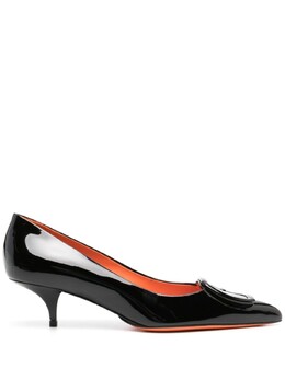 Santoni: Чёрные туфли 