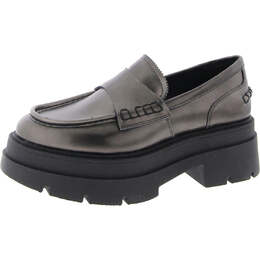 Steve Madden: Серебристые мокасины 