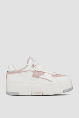 Valentino: Белые кроссовки 