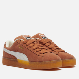 Puma: Коричневые кроссовки  Suede