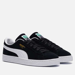Puma: Чёрные кроссовки  Suede Classic