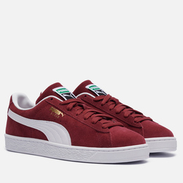 Puma: Бордовые кроссовки  Suede Classic