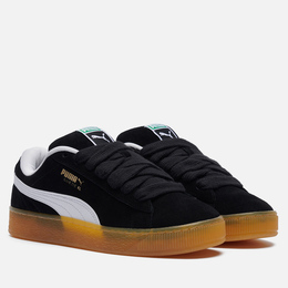 Puma: Тёмные кроссовки  Suede