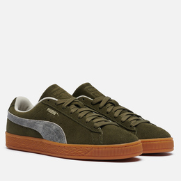 Puma: Зелёные кроссовки  Suede