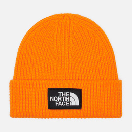 The North Face: Оранжевая шапка  Logo Box