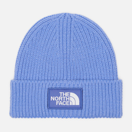 The North Face: Голубая шапка  Logo Box
