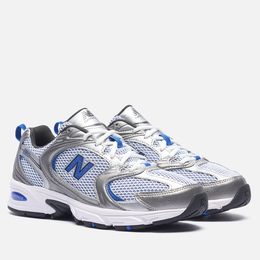 New Balance: Синие кроссовки 