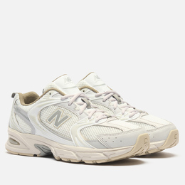 New Balance: Бежевые кроссовки 