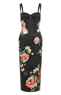 Dolce & Gabbana: Атласное платье 
