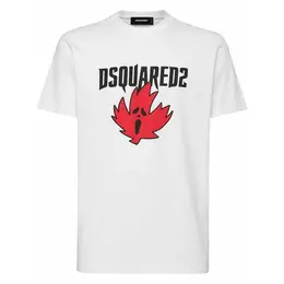 DSQUARED2: Серебристая футболка 