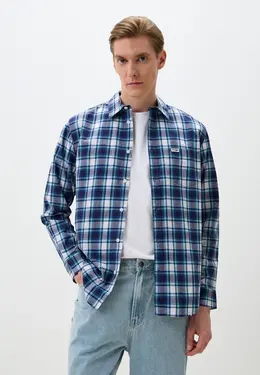 Wrangler: Синяя рубашка 