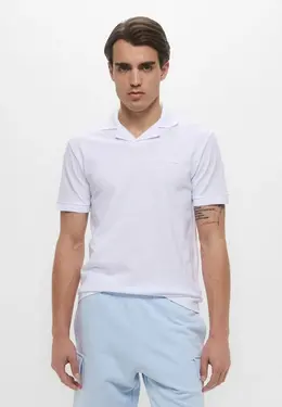 Lacoste: Белое поло 