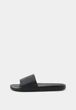 Calvin Klein Jeans: Чёрные шлёпанцы 