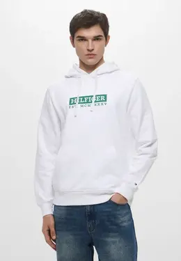 Tommy Hilfiger: Белая толстовка 