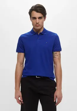 Tommy Hilfiger: Синее поло 