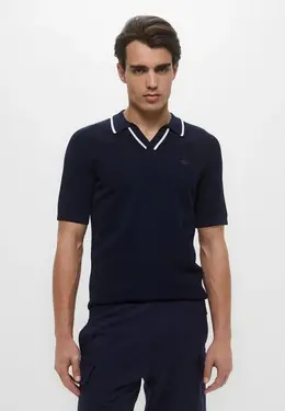 Lacoste: Синее поло 