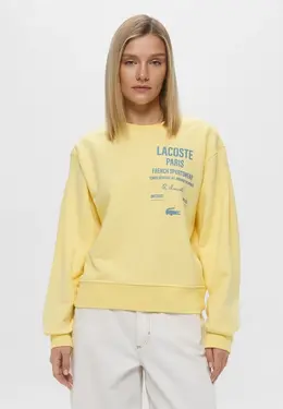 Lacoste: Жёлтый свитшот 