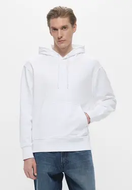 Calvin Klein Jeans: Белая толстовка 