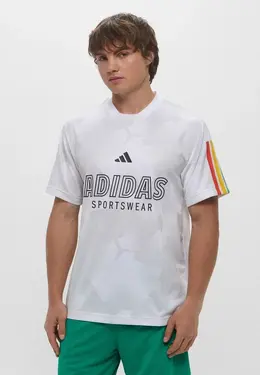 adidas: Серая футболка 