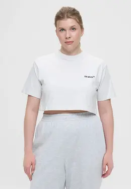 Off-White: Белая футболка 