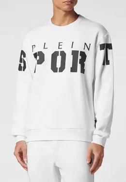 Plein Sport: Белый свитшот 
