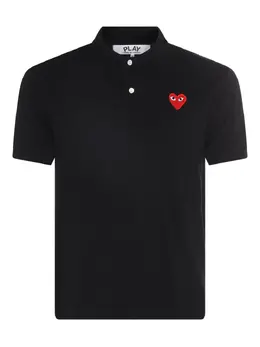 Comme Des Garçons Play: Чёрное поло  Heart