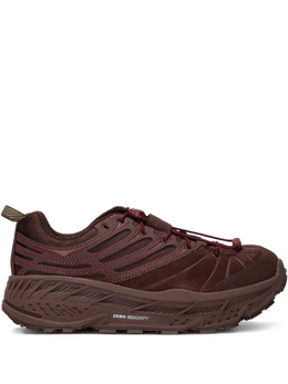HOKA: Коричневые кроссовки 