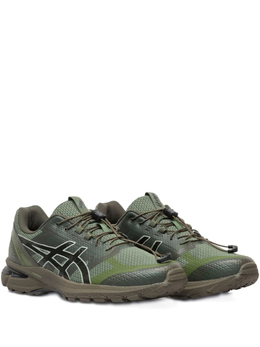 Asics: Зелёные кроссовки  Gel