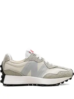 New Balance: Зелёные кроссовки  327