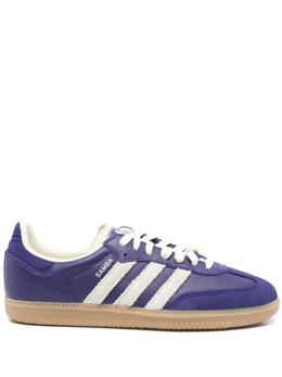 Adidas: Фиолетовые кроссовки  Samba