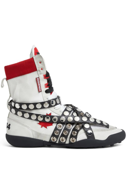 Dsquared2: Белые кроссовки 