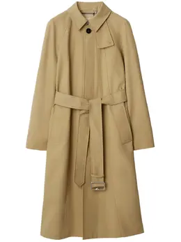 Burberry: Бежевое пальто 