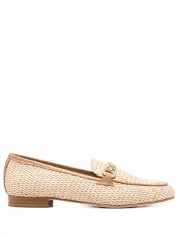 Casadei: Бежевые лоферы 