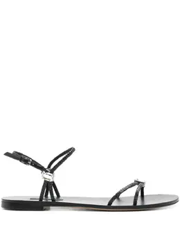 Casadei: Чёрные сандалии 