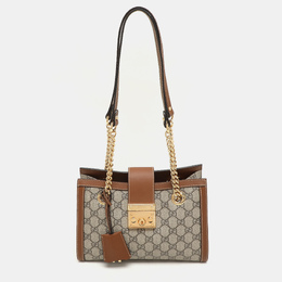 Gucci: Коричневая сумка  GG Supreme