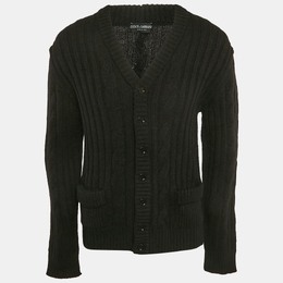 Dolce & Gabbana: Чёрный кардиган 