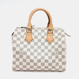 Louis Vuitton: Бежевая сумка  Speedy 25