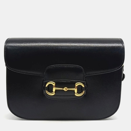 Gucci: Чёрная сумка  1955 Horsebit