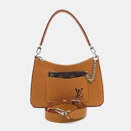 Louis Vuitton: Коричневая сумка  Épi