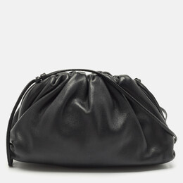 Bottega Veneta: Чёрная косметичка  Pouch