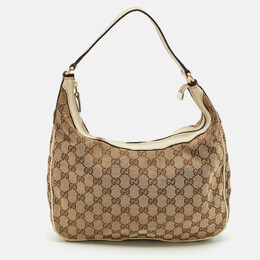 Gucci: Белая сумка  GG