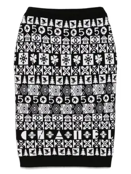 CHANEL Pre-Owned: Трикотажная юбка 