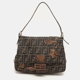 Fendi: Коричневая сумка  Forever