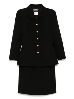 CHANEL Pre-Owned: Чёрная юбка 