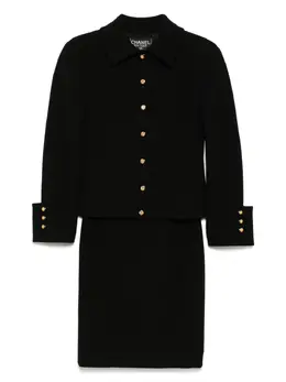 CHANEL Pre-Owned: Чёрная юбка 