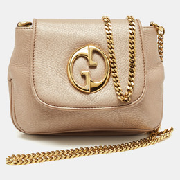 Gucci: Бежевая сумка через плечо 