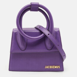 Jacquemus: Фиолетовая сумка  Le Chiquito Noeud
