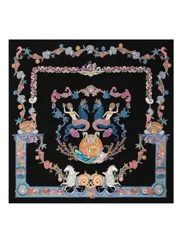 Versace: Чёрный шарф 
